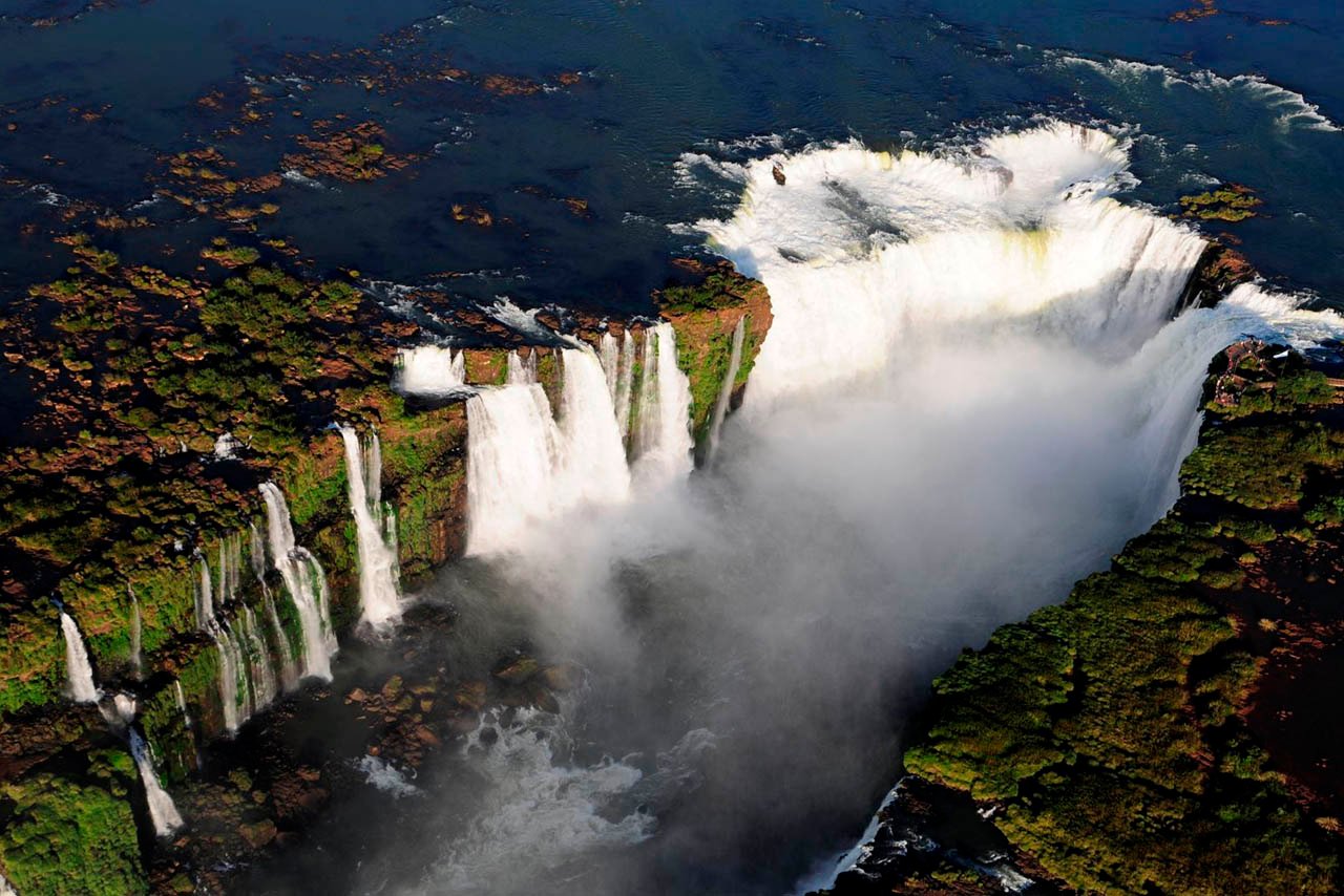 Vista aerea de las Cataratas del Iguazu